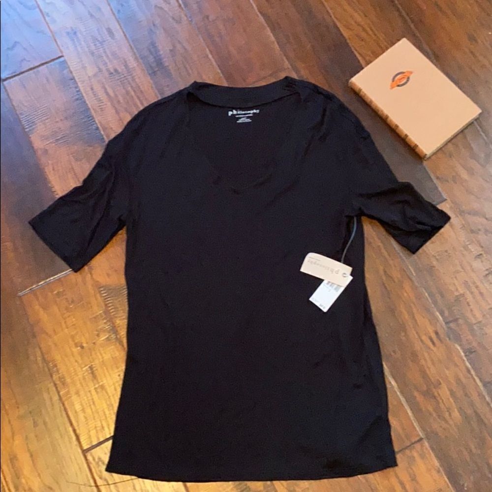 NWT Philosophy Republic black shirt size S